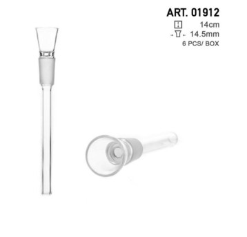 Cybuch szklany do bonga SG18.8/14.5mm L14 cm