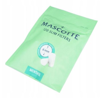 Filtry MASCOTTE Slim Menthol 6mm 120szt
