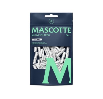 Filtry Węglowe Active Mascotte 6mm 50szt