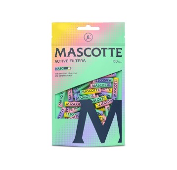 Filtry Węglowe Active Mascotte Colors 6mm 50szt