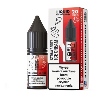 Liquid Sól Aroma King 10ml 20mg Strawberry Ice Cre
