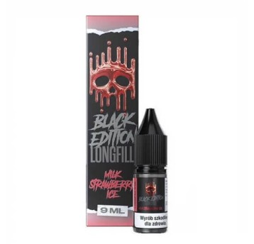 Longfill DARK LINE Black 9ml Milk Strawberry Ice