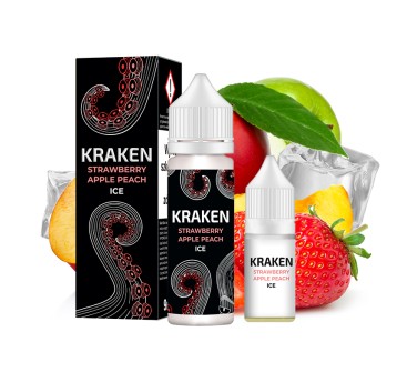 Longfill Kraken 9/10ml Strawberry Apple Peach Ice