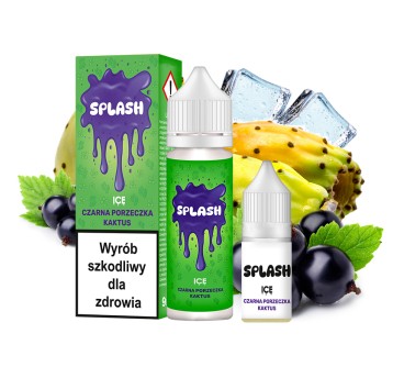 Longfill Splash 9/10ml Czarna Porzeczka Kaktus Ice