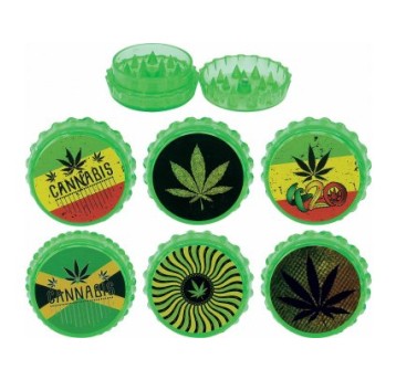Młynek Akrylowy Canabis Green 45mm 2 części