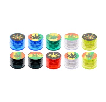 Młynek akrylowy Cannabis 30mm 2 częściowy