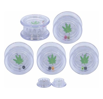 Młynek Akrylowy Green Leaf 55mm 2 częściowy