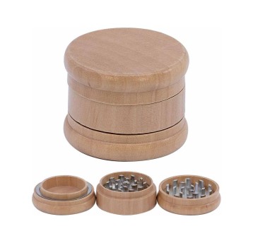 Młynek drewniany Jasny 60mm 3 częściowy