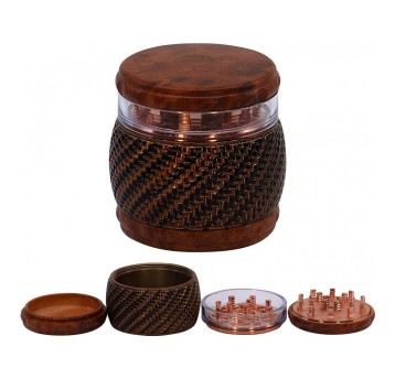 Młynek drewniany Wood Bulb 70mm 4 częściowy