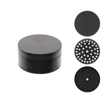 Młynek Metalowy Atomic 50mm 3cz czarny 6/120