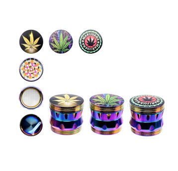 Młynek Metalowy Atomic Leaf 43mm 4cz 6/144