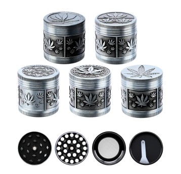 Młynek Metalowy Atomic Leaf Design 40mm 4cz 12/240