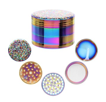 Młynek Metalowy Atomic Rainbow 52mm 4cz 6/120