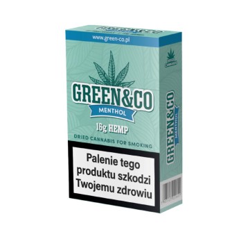 Papierosy CBD Green & Co Menthol PRE-ROLS 20szt