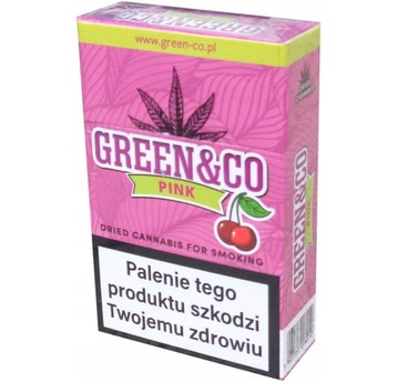 Papierosy CBD Green & Co Pink PRE-ROLS 20szt