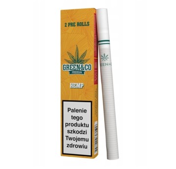 Papierosy CBD Green & Co Premium PRE-ROLS 2szt