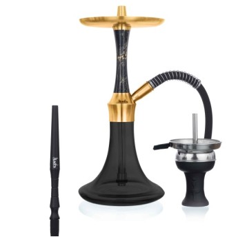 Shisha ALADIN EPOX 360 36cm Black Gold Flat