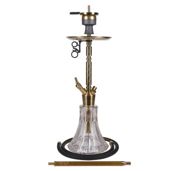 Shisha Amirs Luxury Hookah Karat Y Clear Gold