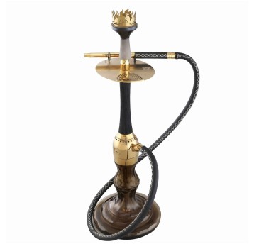 Shisha Amirs Luxury Hookah Wood Edition Gold Black