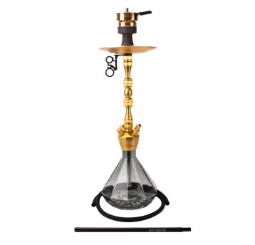 Shisha AMY Deluxe Alu Diamond Gold Black