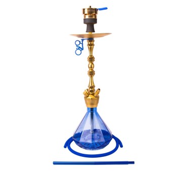 Shisha AMY Deluxe Alu Diamond Gold Blue