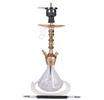 Shisha AMY Deluxe Alu Diamond S Clear Gold