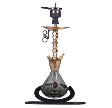Shisha AMY Deluxe Alu Diamond S Gold Black