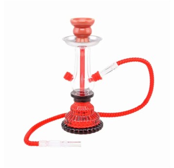 Shisha Atomic 25cm Trapez 1 wąż Czerwona