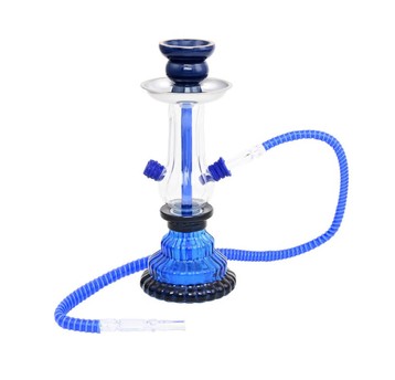 Shisha Atomic 25cm Trapez 1 wąż Niebieska