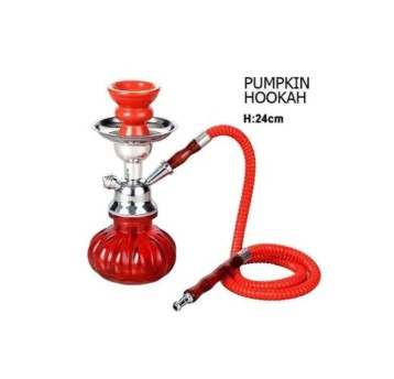 Shisha Pumpkin Pączek 24cm 1 wąż Czerwona