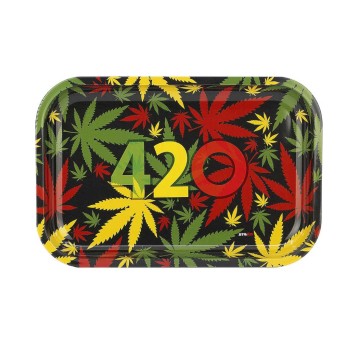Tacka Metalowa Mała Liść Konopi 420 XXL
