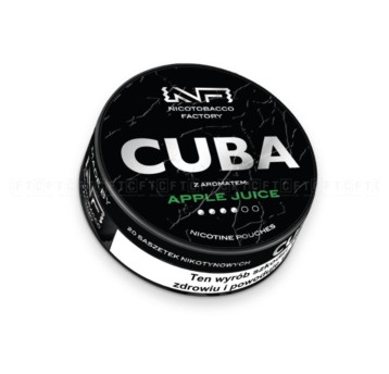 Woreczki Nikotynowe CUBA Black 20mg Apple Juice