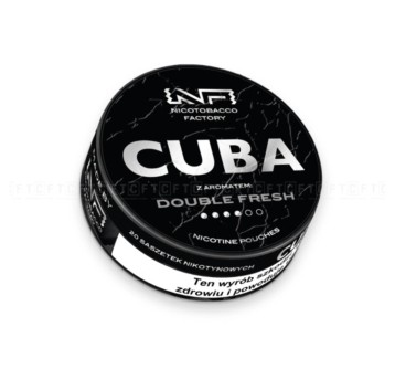 Woreczki Nikotynowe CUBA Black 20mg Double Fresh