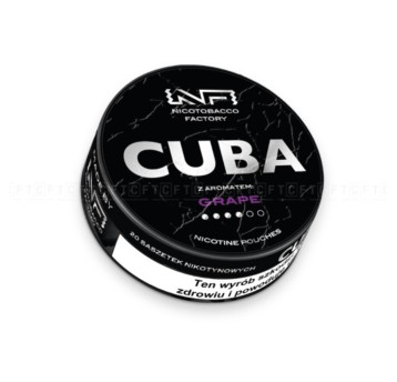 Woreczki Nikotynowe CUBA Black 20mg Grape