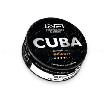 Woreczki Nikotynowe CUBA Black 20mg Peach