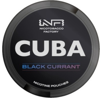 Woreczki Nikotynowe CUBA Black 66mg Black Currant