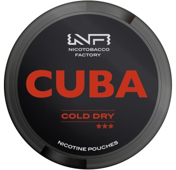 Woreczki Nikotynowe CUBA Black 66mg Cold Dry