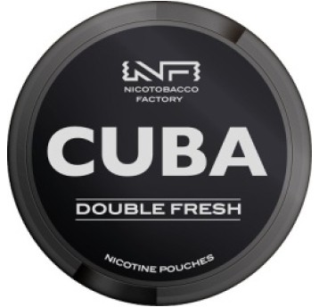Woreczki Nikotynowe CUBA Black 66mg Double Fresh