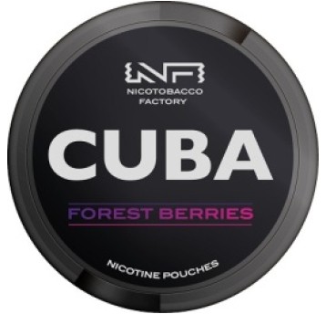 Woreczki Nikotynowe CUBA Black 66mg Forest Berries