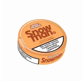 Woreczki Nikotynowe SNOWMAN 20mg Apricot Avalanche