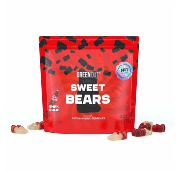 Żelki konopne Green Out Sweet Bears Cola 130g