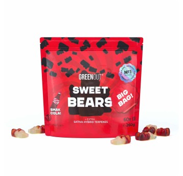 Żelki konopne Green Out Sweet Bears Cola 260g