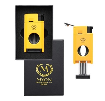 Zestaw MY-Set Jet Lighter and Cutter Yellow 5/50